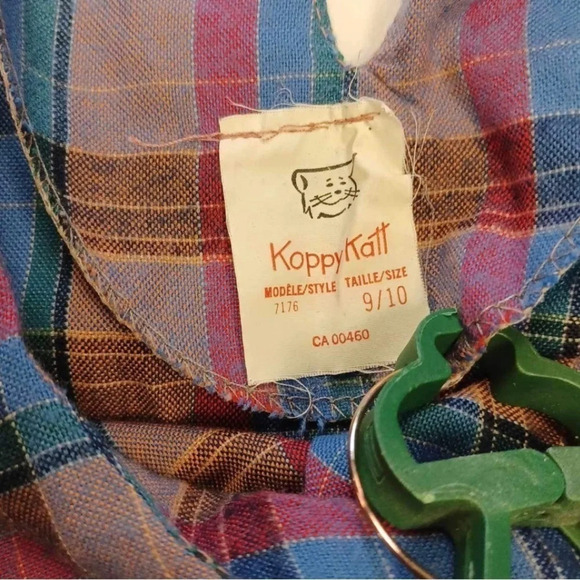 Koppy Kat Vintage Plaid Midi Dress Size 9/10 - Picture 6 of 7